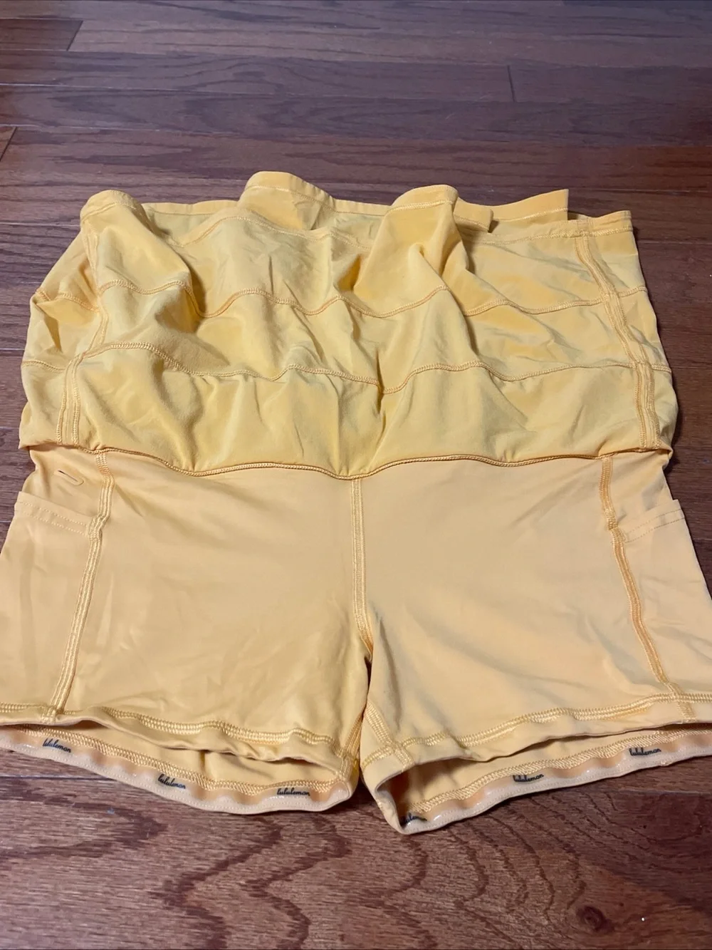 Lululemon Women Pace Rival Mid-Rise Skirt Mango Dream Orange Tennis Golf Skort 8